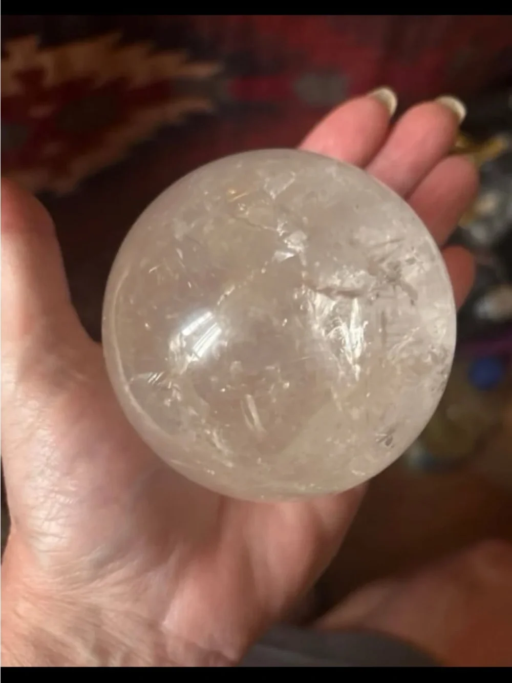 Clear Quartz Crystal Sphere